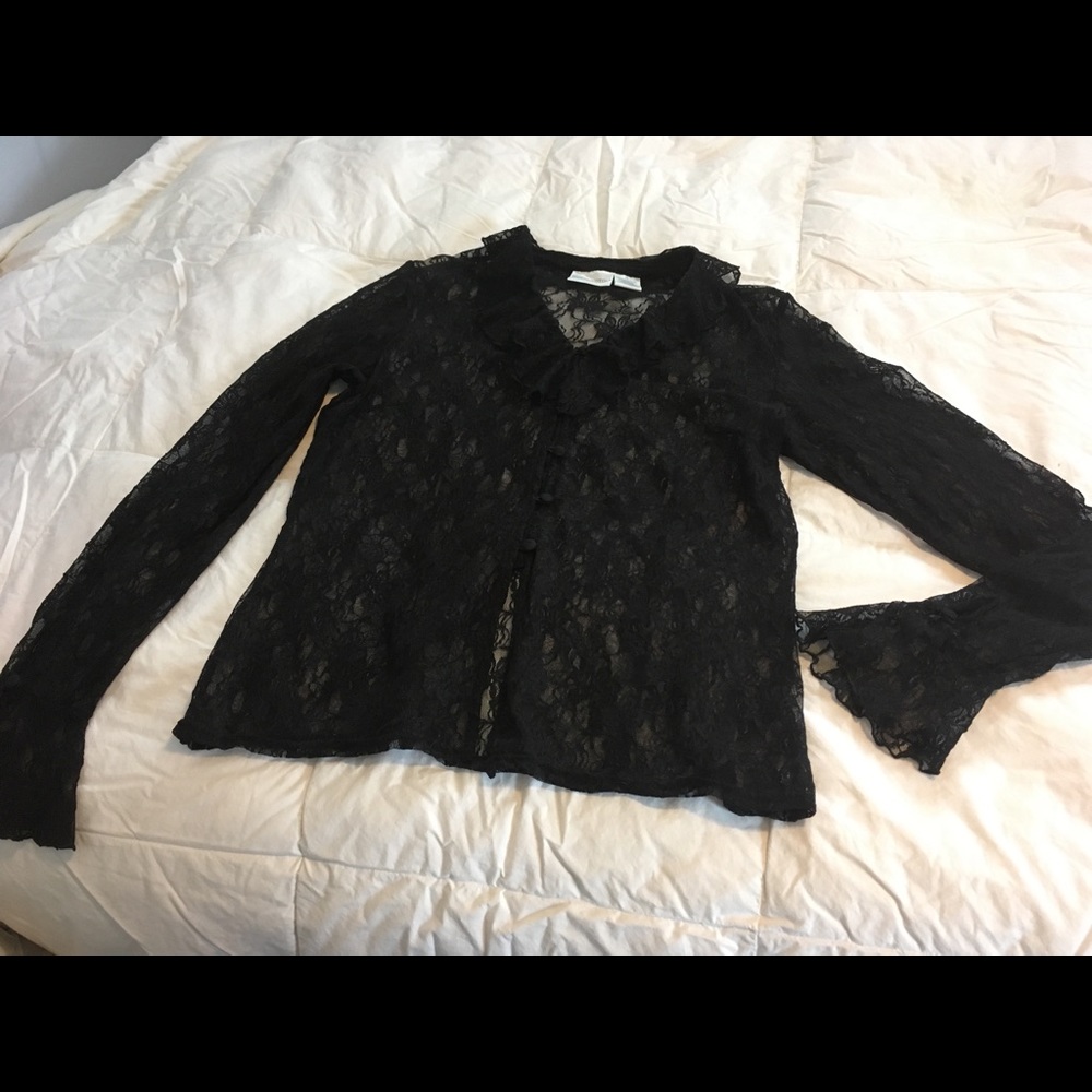 Worthington Black Lace blouse